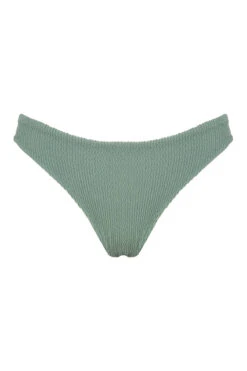 Textured Neo Paramount Hipster Bikini Bottom -Shoreline Trendy B21186 Bikini Bottom Grounding Green Laydown