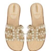 Sam Edelman Bay Pearl Slides -Shoreline Trendy BAY22 Shoe Summer Front