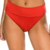 Foldover Banded Hipster Bikini Bottom -Shoreline Trendy BLR NEUTRAL GIN Bottoms Front 102513