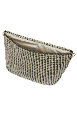 Bomba Macro Flap Bag -Shoreline Trendy BOMBA MACRO Bag Beige Black Inside