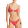 Lissio Bralette Bikini Top -Shoreline Trendy BOUND413E Bikini Top Guava Eco Front