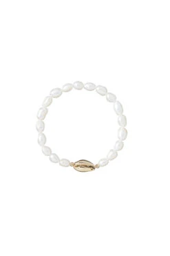 Pearl Cowrie Shell Bracelet