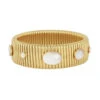 Glass Stone Stretch Bracelet -Shoreline Trendy BSTRADA MM O Bracelet Gold 240 Front