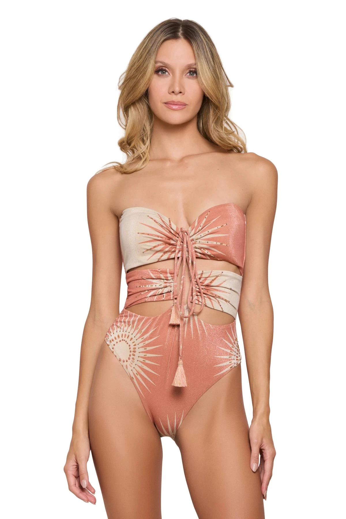 Metallic Cutout One Piece Swimsuit 6 Metallic Cutout One Piece Swimsuit - Image 4