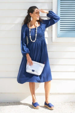 Coastal Platform Water-Friendly Espadrilles -Shoreline Trendy COASTAL PLATFORM Shoe Navy Lifestyle