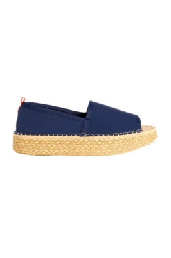 Coastal Platform Water-Friendly Espadrilles -Shoreline Trendy COASTAL PLATFORM Shoe Navy Side