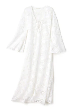 Paisley Guipure Maxi Dress 7 Paisley Guipure Maxi Dress -Shoreline Trendy CSS2205 Apparel Dress White Laydown