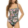 Johnny Was Ardella Butterfly Shirred One Piece Swimsuit 1 Johnny Was Ardella Butterfly Shirred One Piece Swimsuit -Shoreline Trendy CSW2623BM One Piece Swimsuit Multi Front