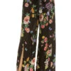 Johnny Was Ardella Butterfly Floral Pants -Shoreline Trendy CSW3923 M Apparel Bottom Multi Front