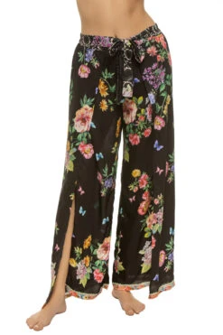 Johnny Was Ardella Butterfly Floral Pants