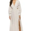 LoveShackFancy Aneesha Maxi Dress -Shoreline Trendy D1344 1347 Apparel Dress True White Front