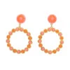 Boucles D’Oreille Happy Earrings -Shoreline Trendy E150 ENA1 Earrings Gold Pink Front
