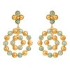 Boucles D'Oreilles Flower Candies Earrings -Shoreline Trendy E166 E Earrings Amazonite Gold Front
