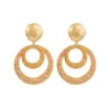 Cosmos Earrings -Shoreline Trendy E187 ENA5 Earrings Rose Orange Front