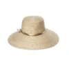 Scala Metallic Sun Hat -Shoreline Trendy EBWLP173 Hat Natural Front