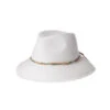Scala Beaded Fringe Bucket Hat 1 Scala Beaded Fringe Bucket Hat -Shoreline Trendy EBWTBWL127 Hat White Front