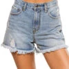 ELAN Joyce Shorts -Shoreline Trendy ELA BLUE DE Bottoms Front 100799
