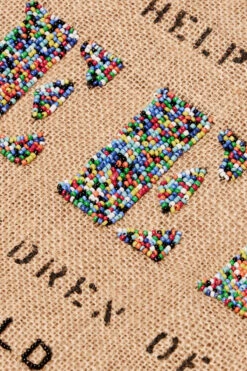 Artisan Beaded Feed 1 Bag -Shoreline Trendy FBAGHO20001S Bag Natural Multi Front3