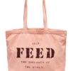 Large Feed 10 Tote -Shoreline Trendy FEED PINK BLUS Bags Front 100481