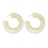 Raffia Hoop Earrings