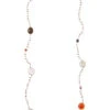 Serti Pondichery Rocaille Stone Necklace -Shoreline Trendy GBJX GOLD GO60 Necklaces Front 78893
