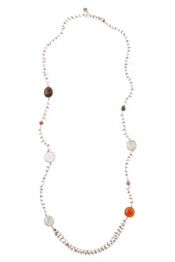 Serti Pondichery Rocaille Stone Necklace