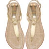 Sam Edelman Gigi Signet Metallic Sandals -Shoreline Trendy GIGI SIGNET Shoe Gold Front