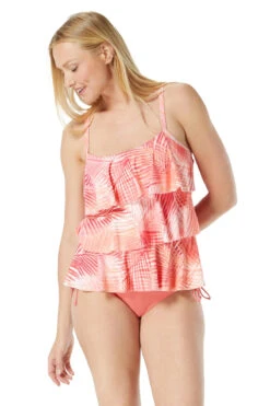 Jane Ruffle Tiered Tankini Top