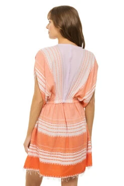 Shoreline Trendy -Shoreline Trendy HSW2330 Apparel Dress Tangerine Back