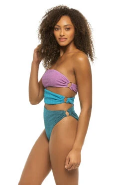 Isla Bandeau Cutout One Piece Swimsuit -Shoreline Trendy ISLA ONE PIECE One Piece Swimsuit Maracana Side