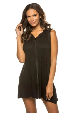 Midnight Shore Hooded Tunic