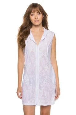 Palms Terry Hooded Tunic