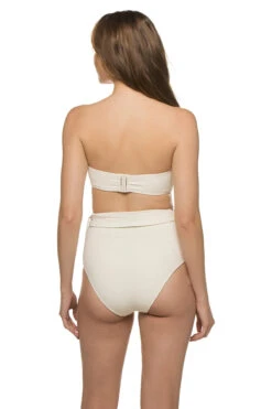 Isla Bandeau Bikini Top -Shoreline Trendy J40495 Bikini Top Cream Back