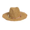 Jewel Rancher Panama Hat -Shoreline Trendy JUJA121 Hat Lt Toast Front