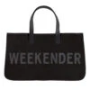 Weekender Tote -Shoreline Trendy K3111EBW Bag Black Front