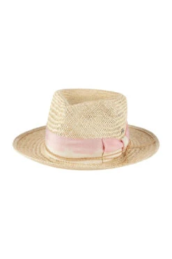 Katya Fedora -Shoreline Trendy KATYA Hat Natural Rose Side