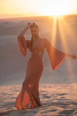 Kehlani Cut Out Maxi Dress 7 Kehlani Cut Out Maxi Dress -Shoreline Trendy KEHLANI DRESS Apparel Dress Terracotta Lifestyle