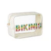 Bikinis Zip Pouch -Shoreline Trendy KK BIKINI Bag Clear Front