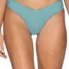 Valencia V-Front Brazilian Bikini Bottom -Shoreline Trendy L10BAGAVE Bikini Bottom Agave Front