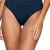 Cove Banded High Waist Bikini Bottom 1 Cove Banded High Waist Bikini Bottom -Shoreline Trendy L38BFRENA Bikini Bottom French Navy Front