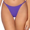 Sol Tab Side Brazilian Bikini Bottom -Shoreline Trendy L720BBLUVI Bikini Bottom Blue Violet Front