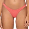 Maddie Brazilian Bikini Bottom -Shoreline Trendy L755BPINGR Bikini Bottom Pink Grapefruit Front