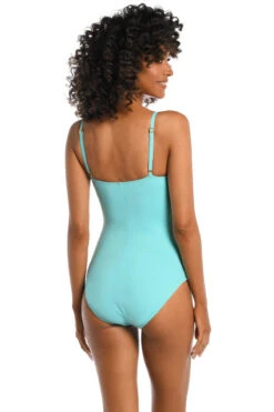 Island Goddess Lingerie One Piece Swimsuit 6 Island Goddess Lingerie One Piece Swimsuit -Shoreline Trendy LB0IG24 One Piece Swimsuit Ice Blue Back