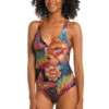 Sunlit Soiree Wide Strap One Piece Swimsuit
