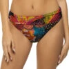 Sunlit Soiree Banded Hipster Bikini Bottom -Shoreline Trendy LB3VH95 Bikini Bottom Multi Front