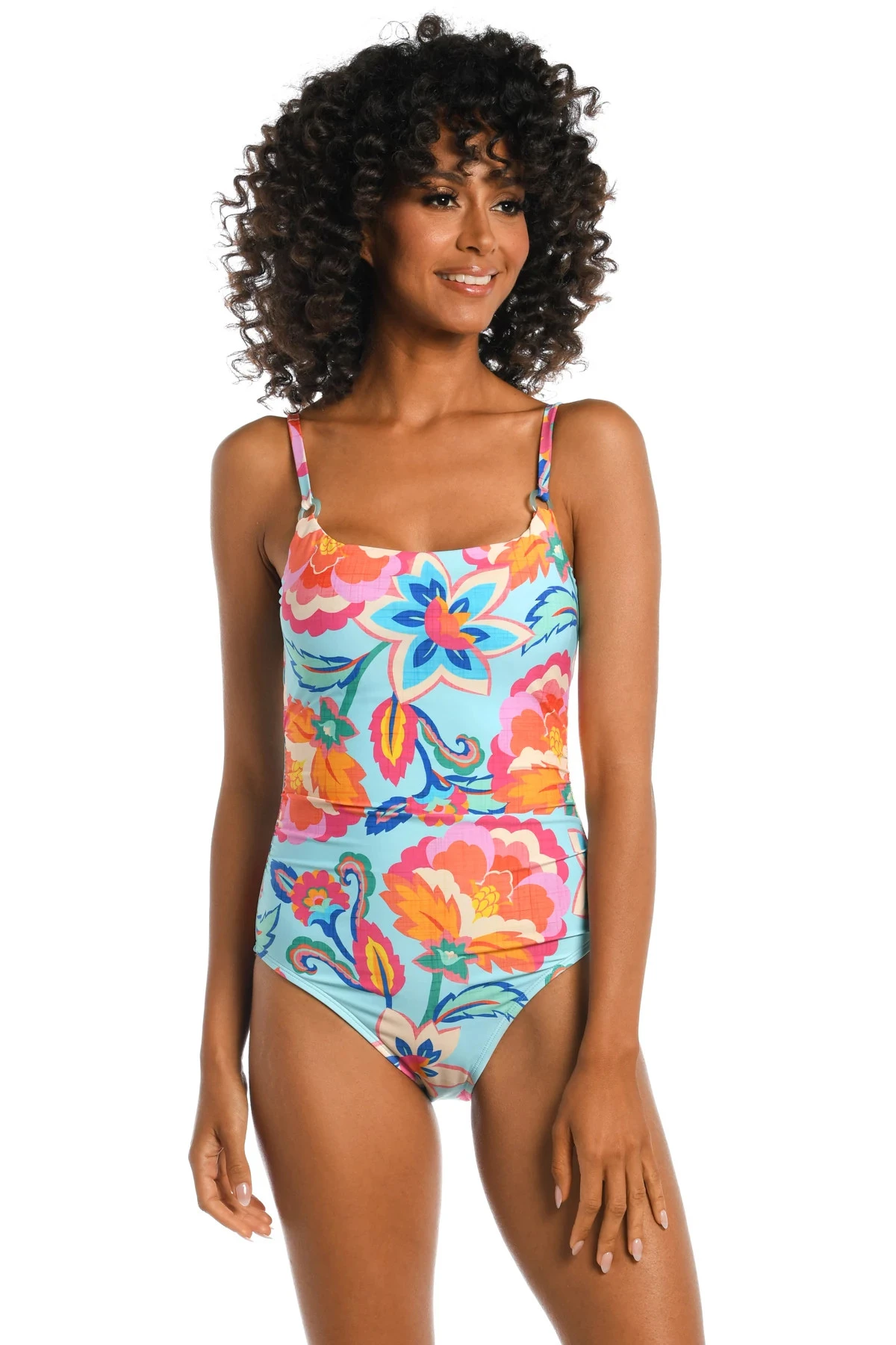 Breezy Beauty Shirred One Piece Swimsuit 3 Breezy Beauty Shirred One Piece Swimsuit