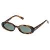 Le Specs Outta Love Oval Sunglasses -Shoreline Trendy LES BROWN TOT Sunglasses Side 102689