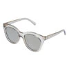 Le Specs Resumption Classic Round Sunglasses -Shoreline Trendy LES GREY STO Sunglasses Side 100028