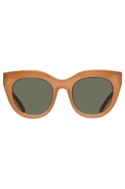 Le Specs Air Heart Cat-Eye Sunglasses 9 Le Specs Air Heart Cat-Eye Sunglasses -Shoreline Trendy LES NEUTRAL CAR Sunglasses Front 99518