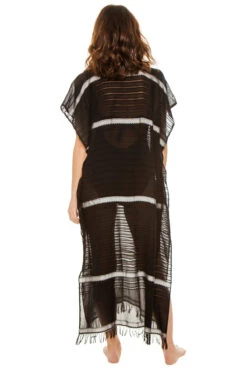 Tikuri Classic Caftan -Shoreline Trendy LLM BLACK BL Caftans Back 94067
